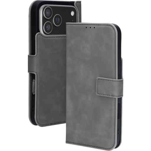 Mobiparts Classic Wallet Case Apple iPhone 17 Pro Max Granite Grey (MagSafe Compatible)