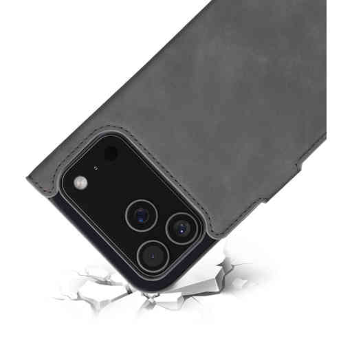 Mobiparts Classic Wallet Case Apple iPhone 17 Pro Max Granite Grey (MagSafe Compatible)