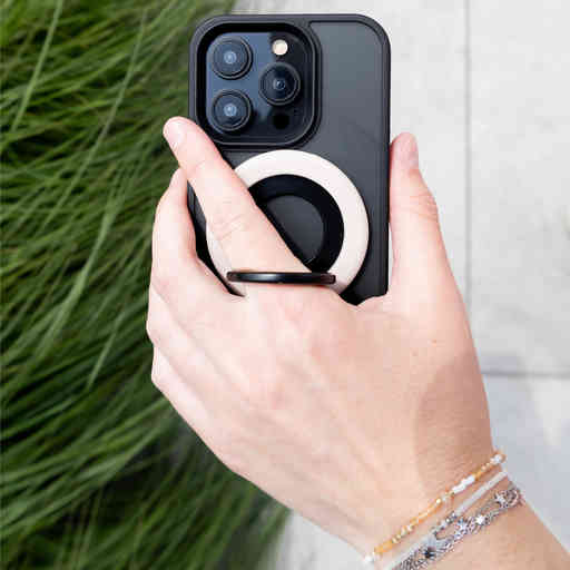 Mobiparts MagSafe Ring with Standfunction Matt Beige