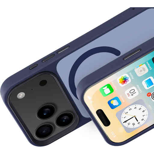 Mobiparts Hardcover Apple iPhone 17 Pro Satin Blue (Magsafe Compatible)