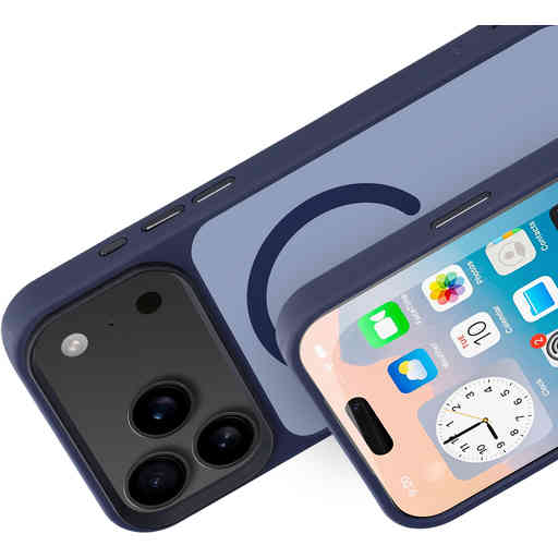 Mobiparts Hardcover Apple iPhone 17 Pro Max Satin Blue (Magsafe Compatible)