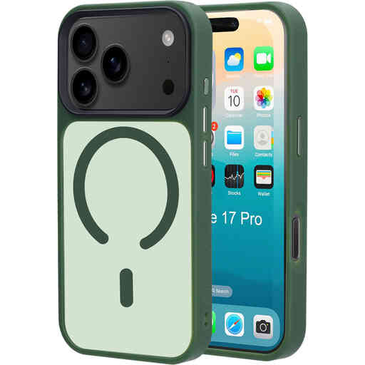 Mobiparts Hardcover Apple iPhone 17 Pro Satin Green (Magsafe Compatible)