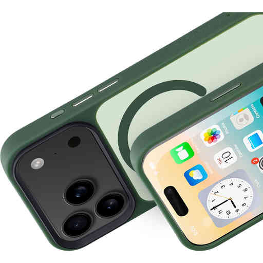 Mobiparts Hardcover Apple iPhone 17 Pro Satin Green (Magsafe Compatible)