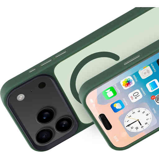 Mobiparts Hardcover Apple iPhone 17 Pro Max Satin Green (Magsafe Compatible)