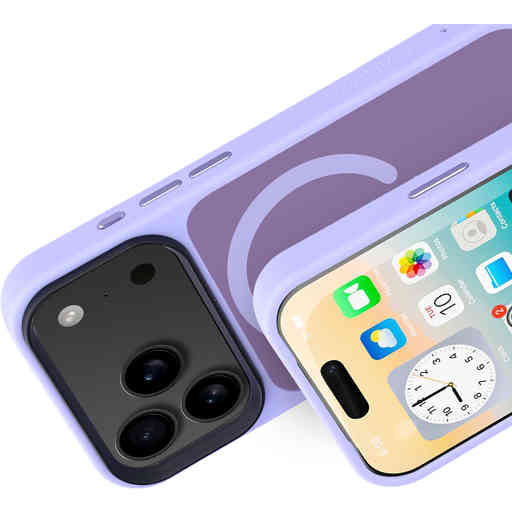 Mobiparts Hardcover Apple iPhone 17 Pro Satin Lila (Magsafe Compatible)