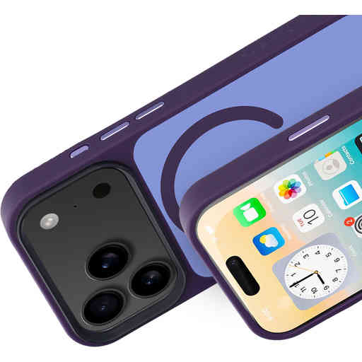 Mobiparts Hardcover Apple iPhone 17 Pro Satin Purple (Magsafe Compatible)