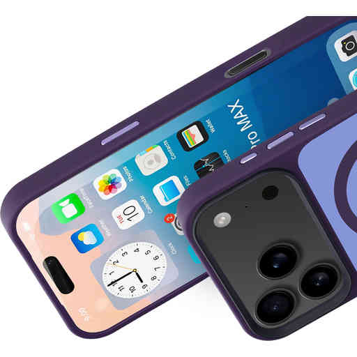 Mobiparts Hardcover Apple iPhone 17 Pro Max Satin Purple (Magsafe Compatible)