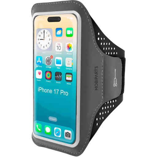 Mobiparts Comfort Fit Sport Armband Apple iPhone 17 Pro Black