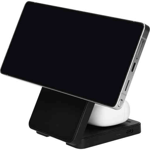 Mobiparts Foldable Wireless 3 in 1 Charger 15W for Samsung Galaxy Watch