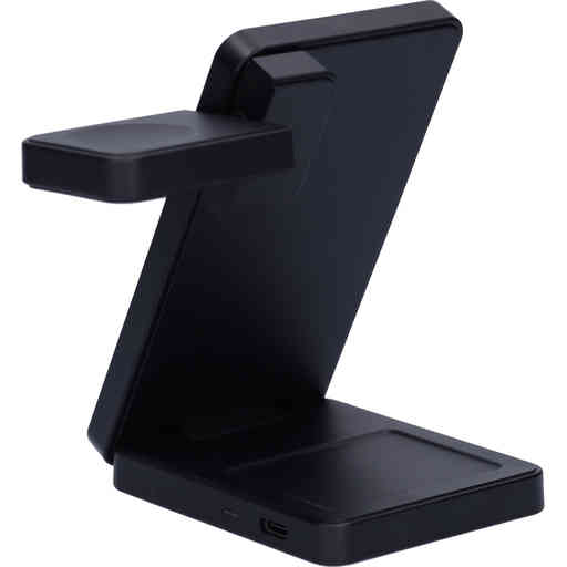 Mobiparts Foldable Wireless 3 in 1 Charger 15W for Samsung Galaxy Watch