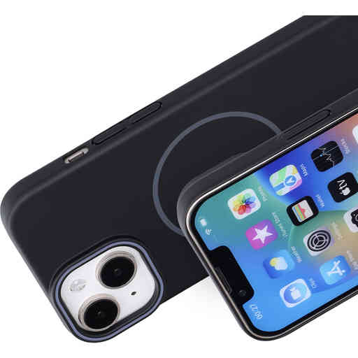 Mobiparts Slim Line Case Apple iPhone 15 (MagSafe Compatible) Onyx Black