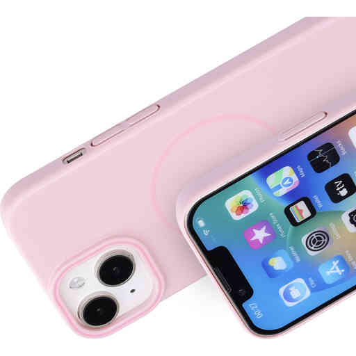 Mobiparts Slim Line Case Apple iPhone 15 (MagSafe Compatible) Blush Pink