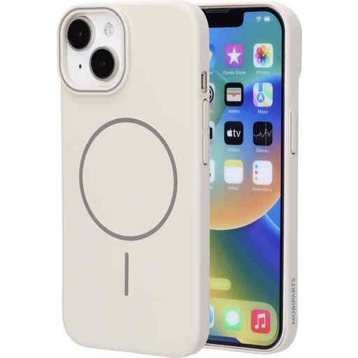 Mobiparts Slim Line Case Apple iPhone 15 (MagSafe Compatible) Off White
