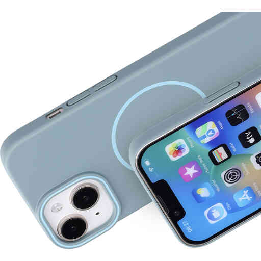 Mobiparts Slim Line Case Apple iPhone 15 (MagSafe Compatible) Sage Green