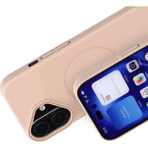 Mobiparts Slim Line Case Apple iPhone 16 (MagSafe Compatible) Dune Sand