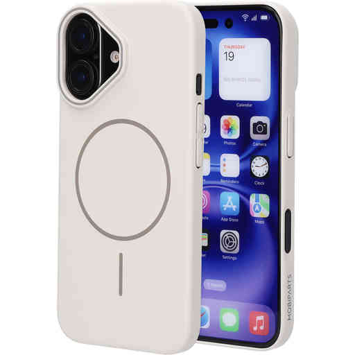 Mobiparts Slim Line Case Apple iPhone 16 (MagSafe Compatible) Off White