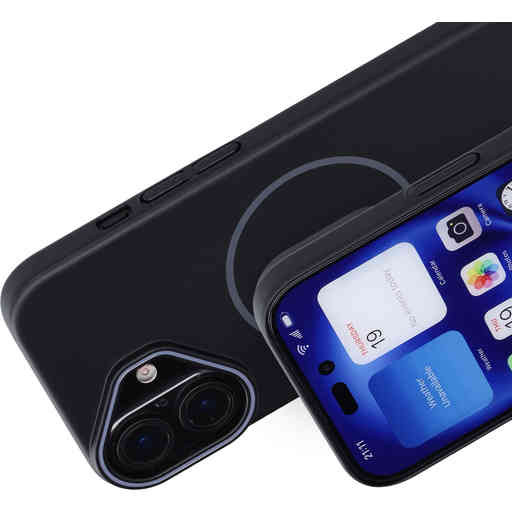 Mobiparts Slim Line Case Apple iPhone 16 (MagSafe Compatible) Onyx Black