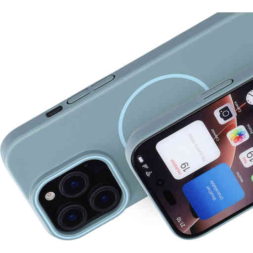 Mobiparts Slim Line Case Apple iPhone 16 Pro (MagSafe Compatible) Sage Green