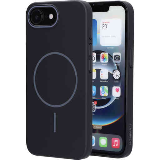 Mobiparts Slim Line Case Apple iPhone 16e (MagSafe Compatible) Onyx Black