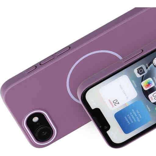 Mobiparts Slim Line Case Apple iPhone 16e (MagSafe Compatible) Imperial Purple