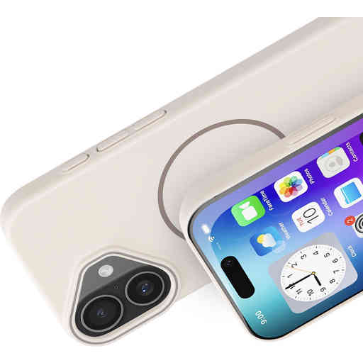 Mobiparts Slim Line Case Apple iPhone 17 (MagSafe Compatible) Off White