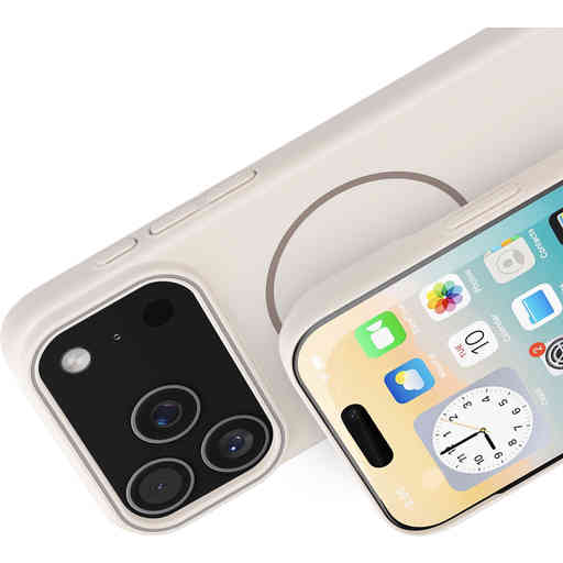 Mobiparts Slim Line Case Apple iPhone 17 Pro (MagSafe Compatible) Off White