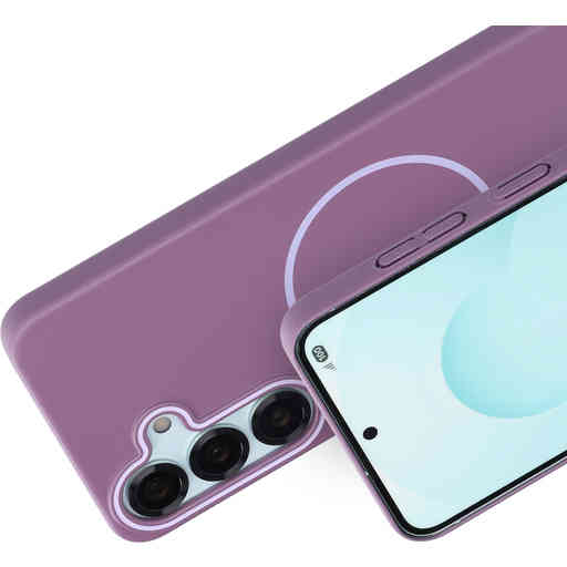 Mobiparts Slim Line Case Samsung Galaxy S25 (MagSafe Compatible) Imperial Purple