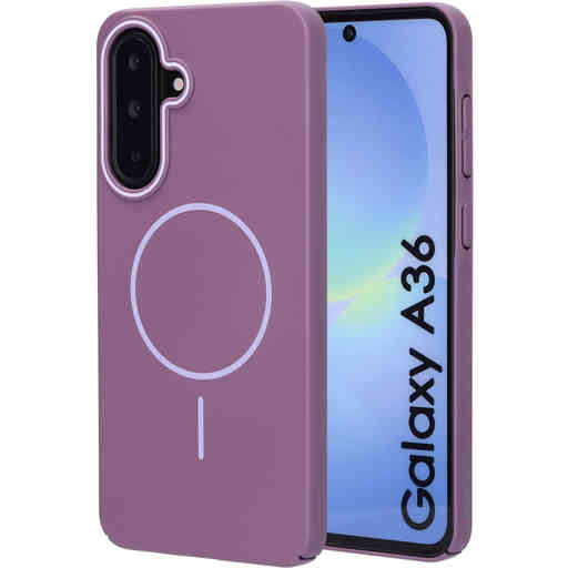 Mobiparts Slim Line Case Samsung Galaxy A36 (MagSafe Compatible) Imperial Purple