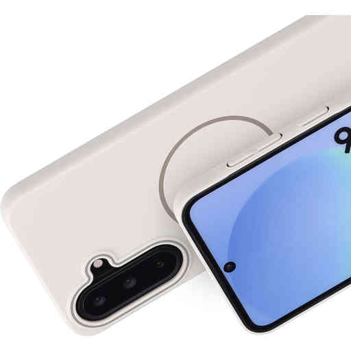 Mobiparts Slim Line Case Samsung Galaxy A36 (MagSafe Compatible) Off White