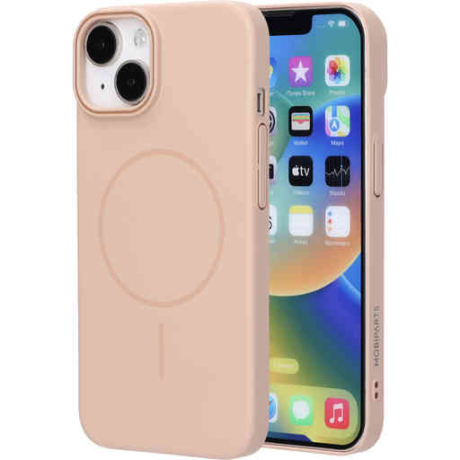 Mobiparts Slim Line Case Apple iPhone 14 (MagSafe Compatible) Dune Sand