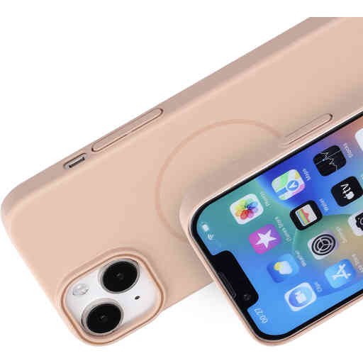 Mobiparts Slim Line Case Apple iPhone 14 (MagSafe Compatible) Dune Sand