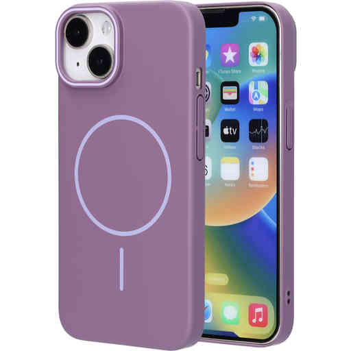 Mobiparts Slim Line Case Apple iPhone 14 (MagSafe Compatible) Imperial Purple
