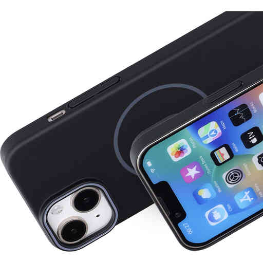 Mobiparts Slim Line Case Apple iPhone 14 (MagSafe Compatible) Onyx Black
