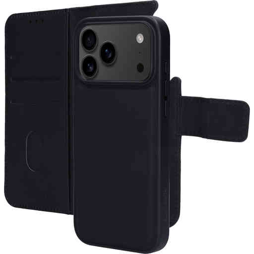 Mobiparts Leather 2 in 1 Wallet Case Apple iPhone 17 Pro Max Black