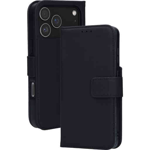 Mobiparts Leather 2 in 1 Wallet Case Apple iPhone 17 Pro Max Black