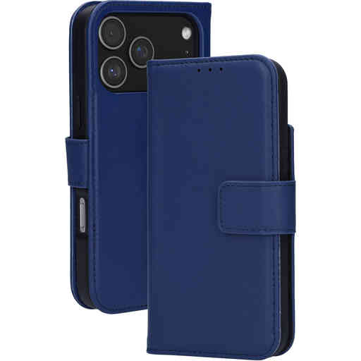 Mobiparts Leather 2 in 1 Wallet Case Apple iPhone 17 Pro Max Blue