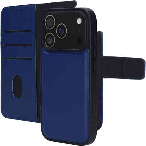 Mobiparts Leather 2 in 1 Wallet Case Apple iPhone 17 Pro Blue