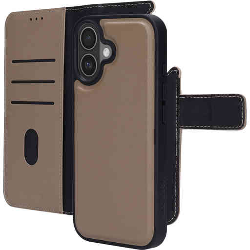 Mobiparts Leather 2 in 1 Wallet Case Apple iPhone 17 Taupe