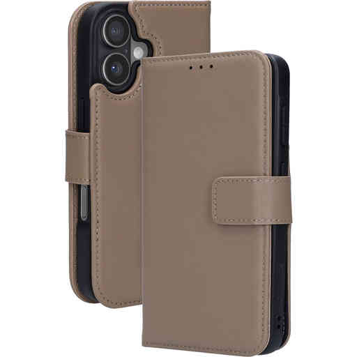 Mobiparts Leather 2 in 1 Wallet Case Apple iPhone 17 Taupe