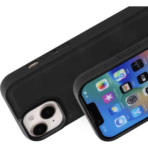 Mobiparts Classic  Backcover Apple iPhone 15/14/13 Graphite Black (MagSafe Compatible)