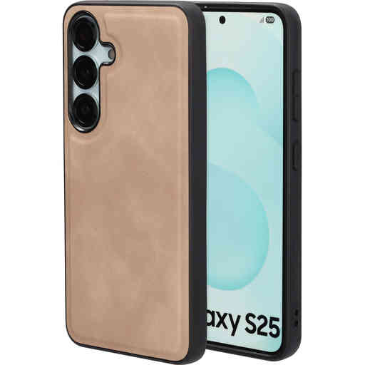 Mobiparts Classic  Backcover Samsung Galaxy S25 Moonstone Beige (MagSafe Compatible)