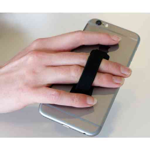 Mobiparts Smartphone & Tablet Elastic Grip Handle Black