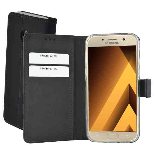 Mobiparts Premium Wallet TPU Case Samsung Galaxy A3 (2017) Black 