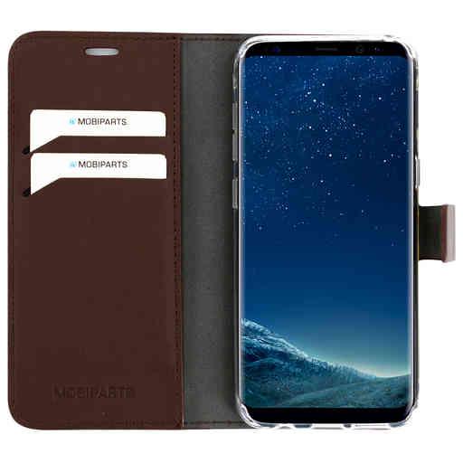 Mobiparts Classic Wallet Case Samsung Galaxy S8 Brown