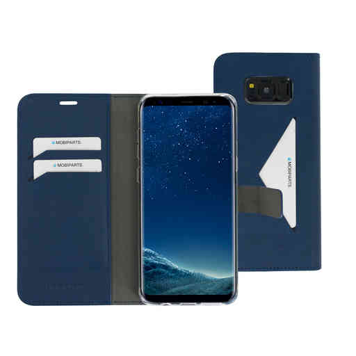 Mobiparts Classic Wallet Case Samsung Galaxy S8 Plus Blue