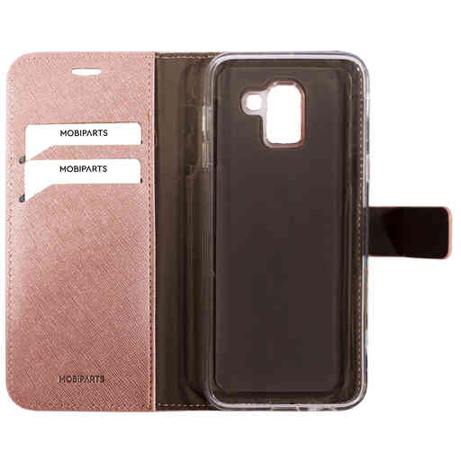 Mobiparts Saffiano Wallet Case Samsung Galaxy J6 (2018) Pink
