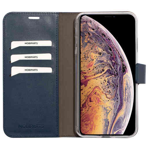 Mobiparts Classic Wallet Case Apple iPhone XS Max Blue