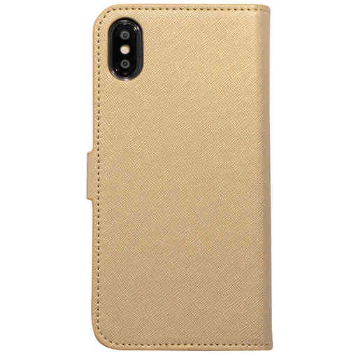 Mobiparts Saffiano Wallet Case Apple iPhone XS Max Gold
