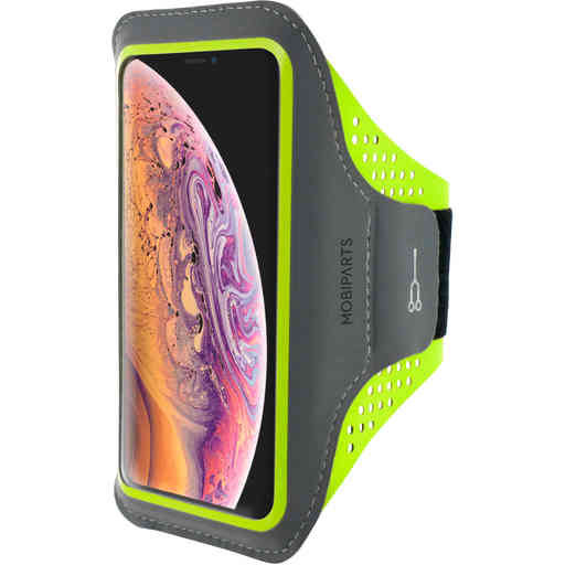 Mobiparts Comfort Fit Sport Armband Apple iPhone XS Max Neon Green