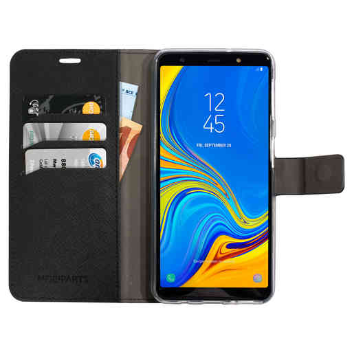 Mobiparts Saffiano Wallet Case Samsung Galaxy A7 (2018) Black